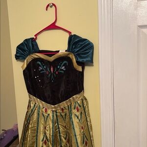 Disney Frozen - Anna - Black and Gold Dress with Red and Green Accents